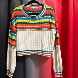 Fashion Nova Multicolor Striped Sweater